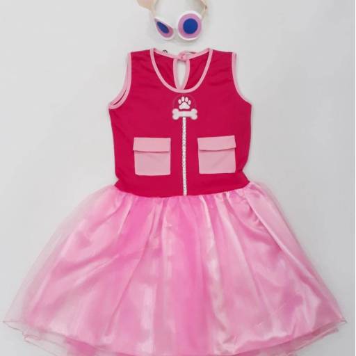 Comprar o produto de 2796 - Vestido Patrulha infantil (tamanho 10) em Fantasia Infantil Feminina pela empresa Fantasia & Folia em Tietê, SP por Solutudo