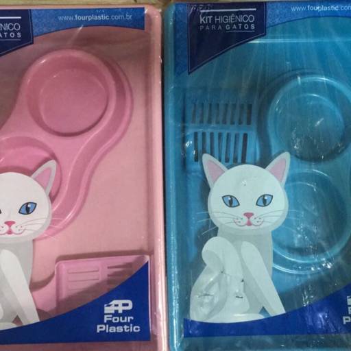 Comprar o produto de Kit higiene/alimentação para gatos em A Classificar pela empresa Australian Pet Shop em Dourados, MS por Solutudo