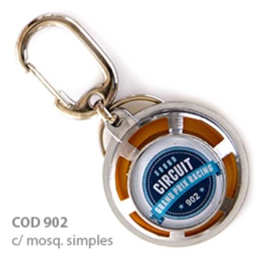 Chaveiros Plásticos COD 902 - Alto Falante Prata em São José do Rio Preto, SP por Public Gráfica e Brindes