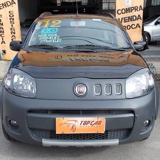 UNO WAY 1.0 - FLEX - 2012 - PRETO - DIR HIDR + VID ELETR + TR ELETR por Top Car Veículos