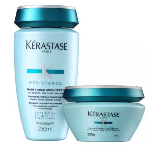 Comprar o produto de Kit Kérastase Résistance Force Duo (2 Produtos) em Kérastase PARIS pela empresa Charmy Perfumes - Centro em Jundiaí, SP por Solutudo