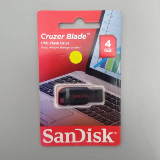 Comprar o produto de RC 10871 - PEN DRIVE SANDISK CRUZER BLADE 4GB em Pen Drives pela empresa RC Consult Informática Atibaia em Atibaia, SP por Solutudo