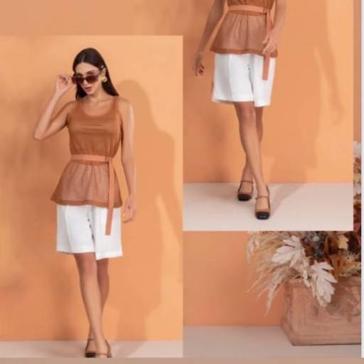 Conjunto de shorts Plus Size em Jundiaí, SP por ALUARTEBRASIL Moda Feminina