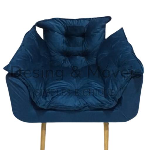 Poltrona Opala - Cor 07 Marinho - 10x s juros em Itaquaquecetuba, SP por Design & Móveis - Macas