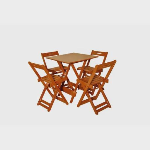 Mesa Decker Dobrável Madeira por Móveis Brasil