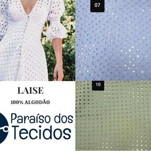Comprar o produto de LAISE 100% ALGODÃO  em A Classificar pela empresa Paraíso dos Tecidos em Americana, SP por Solutudo