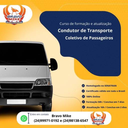 CURSO DE FORMAÇÃO E ATUALIZAÇÃO CONDUTOR DE TRANSPORTE COLETIVO DE PASSAGEIROS