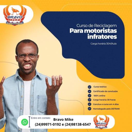 CURSO DE RECICLAGEM PARA MOTORISTAS INFRATORES
