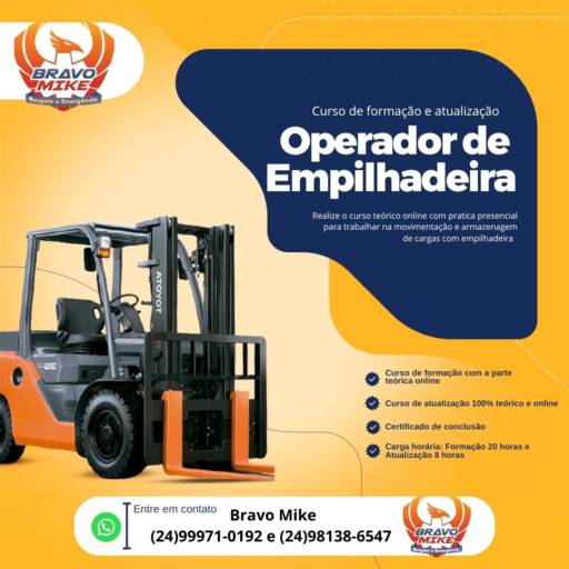 CURSO DE FORMAÇÃO E ATUALIZAÇÃO OPERADOR DE EMPILHADEIRA