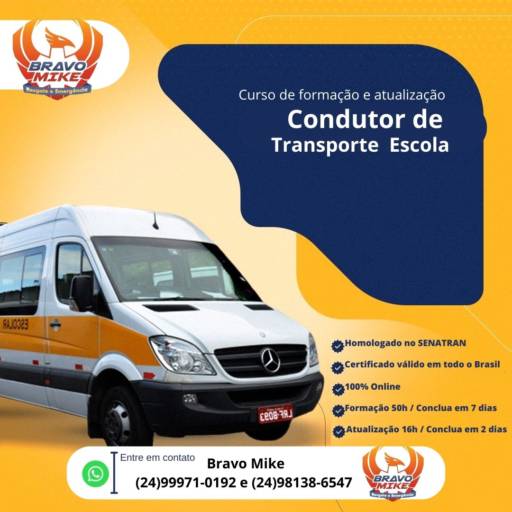 CURSO DE FORMAÇÃO E ATUALIZAÇÃO CONDUTOR DE TRANSPORTE ESCOLAR