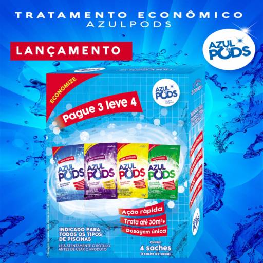 Comprar o produto de Azul Pods em Outros pela empresa S.O.S Piscinas em Caraguatatuba, SP por Solutudo