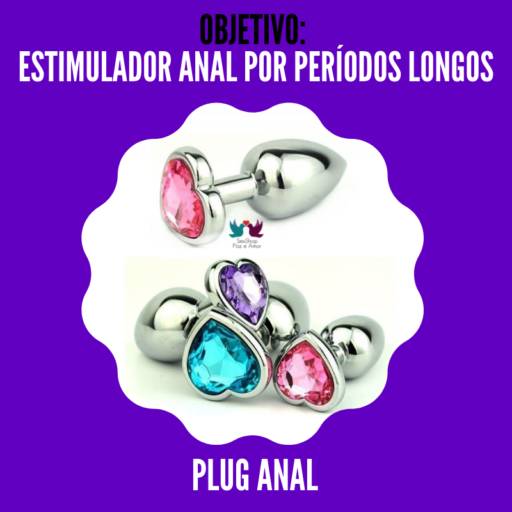Plug anal - PLÁSTICO   - Inox 