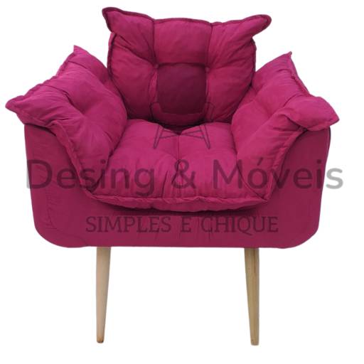 Poltrona Opala - Cor 29 Pink - 10x s juros em Itaquaquecetuba, SP por Design & Móveis - Macas