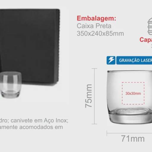 Kit Whisky Com Canivete - 5 Pçs KT-90083 em São José do Rio Preto, SP por Public Gráfica e Brindes