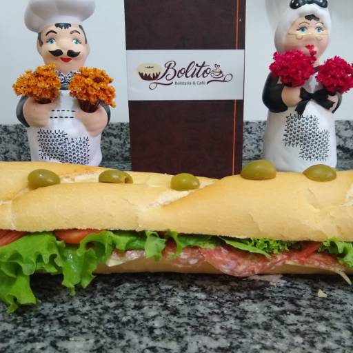 Lanche de Salame 70cm  por Bolirium Brasil - Padaria Artesanal