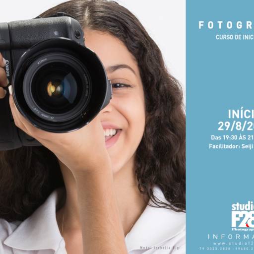 Comprar o produto de Curso de introdução a fotografia em Cursos pela empresa studio f2.8 photography em Aracaju, SE por Solutudo