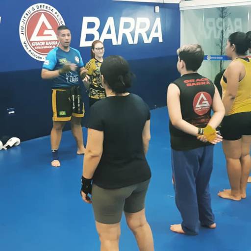 Treino de kickboxing por Academia Gracie Barra