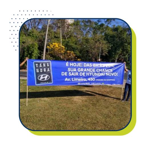 DIVULGAÇÃO ATRAVÉS DE FAIXAS PROXIMOS DE SEMÁFOROS