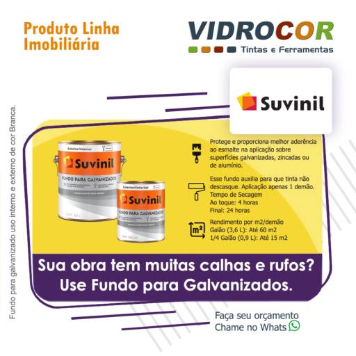 Suvinil Fundo para Galvanizado- Vidrocor Tintas