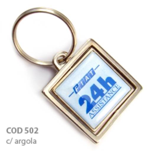 Chav. Medalha ou Pingente COD 502 - Giratório Quadrado em São José do Rio Preto, SP por Public Gráfica e Brindes