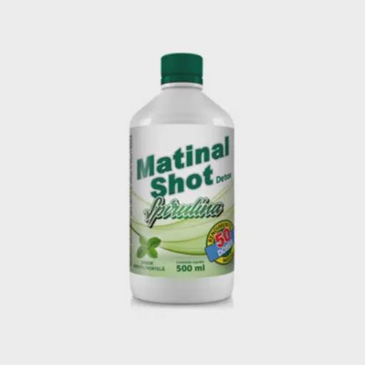 Shot Matinal Spirulina Detox sabor Menta 500ml - Sanibras