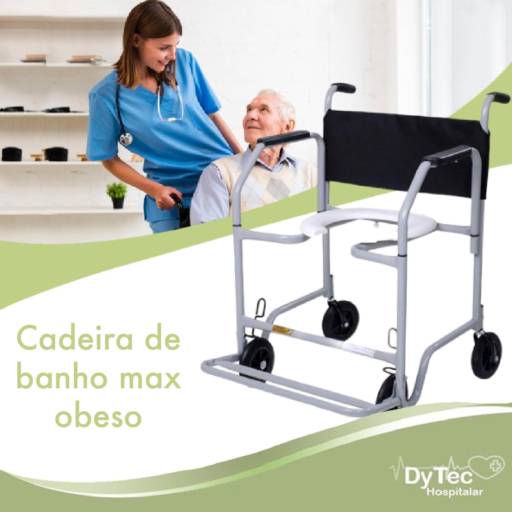 Cadeira de Banho MAX CDS em Jundiaí, SP por Cirúrgica DyTec - Comércio e Manutenção em Equipamentos Médicos Hospitalares