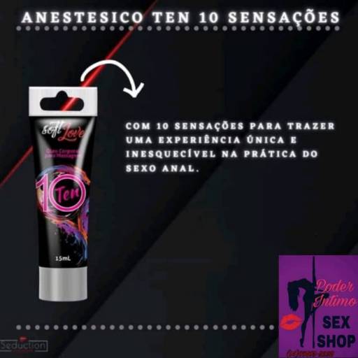 Comprar o produto de Gel Ten 10 Sensações em Sex Shop pela empresa Poder Íntimo SEX SHOP em Marília, SP por Solutudo