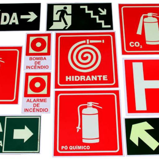 Placa de sinalizacao em alumínio 