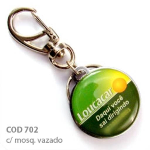 Chav. Chapinha Metálica COD 702 - Chap. redonda 3,5cm em São José do Rio Preto, SP por Public Gráfica e Brindes