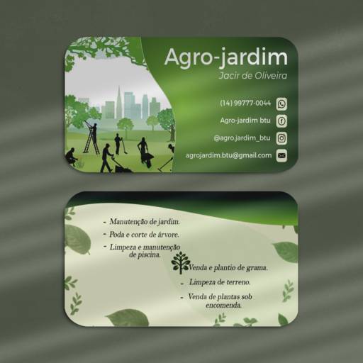 Cartão de Visita 4x4 cores em Botucatu, SP por AGC Design 