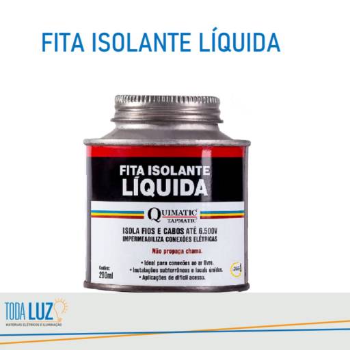 Fita Isolante Liquida por Toda Luz Materiais Elétricos e Iluminação