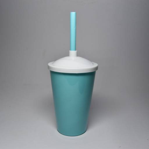 Copo de Canudo - Azul Tiffany por Bigtok