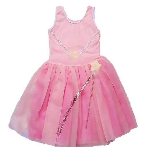 2691 - Fada rosa infantil (tamanho 6) em Tietê, SP por Fantasia & Folia