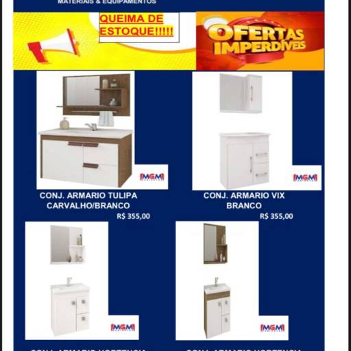 Queima de estoque Armários, espelheiras, balcão de cozinha em Boituva, SP por Solução Materiais e Equipamentos