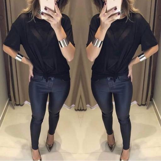 Calça Resinada (Semelhante a essa Disponível no Tamanho: 42). por Blessing Store 