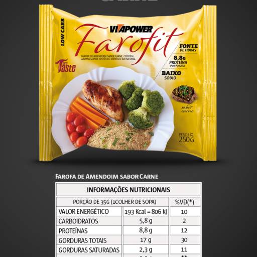 Farofa Fit Vitapower por Center Fit Suplementos 