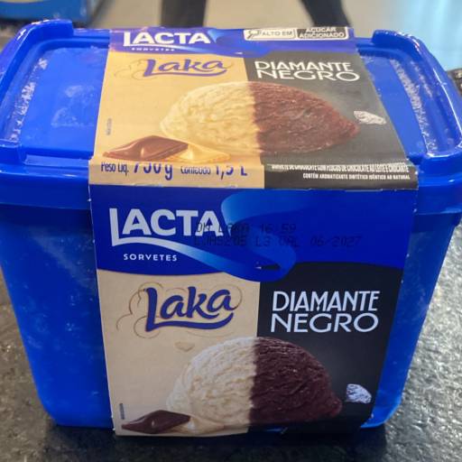 sorvete lacta diamante negro  em Mineiros, GO por Primare Bebidas e Eventos - Loja 02