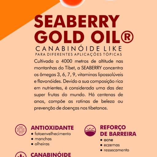 Seaberyy Gold Oil 5% em serum em Atibaia, SP por Farmalu - Farmácia de Manipulação