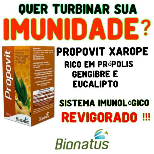 Propovit xarope 120 ml Bionatus em Atibaia, SP por Farmalu - Farmácia de Manipulação