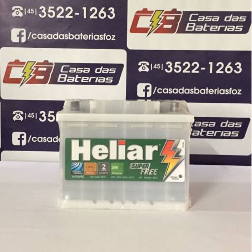 Bateria Heliar HF65HD em Foz do Iguaçu, PR por Casa das Baterias