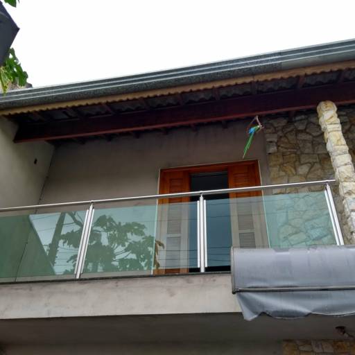 Corrimão, guarda corpo de vidro