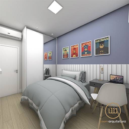 Projeto de Dormitório Infantil  em Americana, SP por Loom Arquitetura