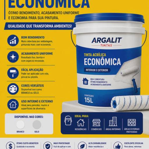 Tinta acrílica econômica 15lts em Vila Velha, ES