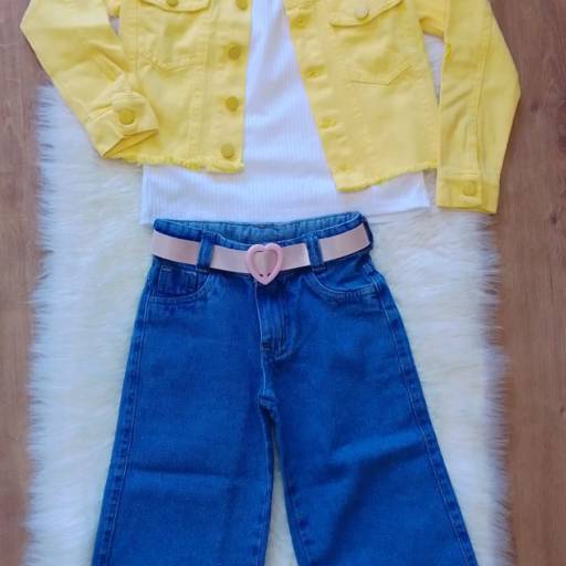 Comprar o produto de Calça jeans com cinto em Roupas Infantis pela empresa Doce Mundo em Aracaju, SE por Solutudo