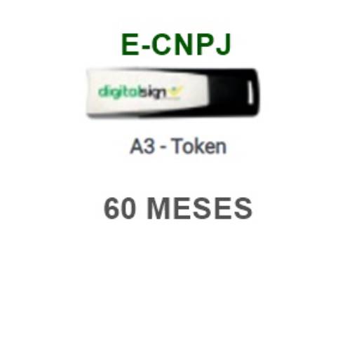 Comprar o produto de E-CNPJ | A3 TOKEN - 60 MESES em Certificado Digital pela empresa Acerte Certificação Digital em Aracaju, SE por Solutudo