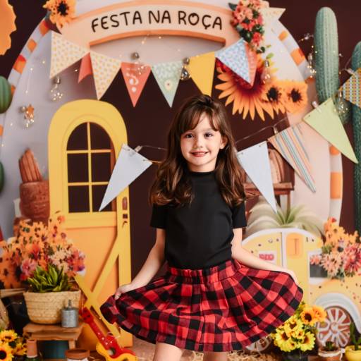 Saia estudante xadrez vermelha em Aracaju, SE por Doce Mundo