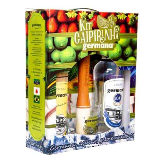 Comprar o produto de Kit Caipirinha Cachaça Germana  em Cachaças pela empresa Drink Fácil em Aracaju, SE por Solutudo