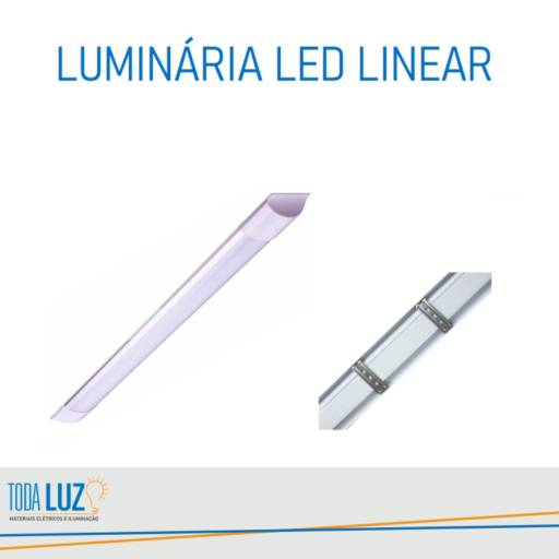 Luminária LED Linear por Toda Luz Materiais Elétricos e Iluminação