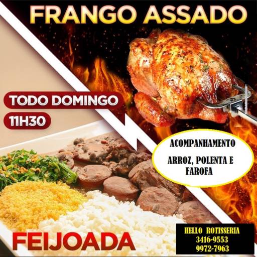 Comprar o produto de Frango Assado em Alimentos e Bebidas pela empresa Hello Rotisserie em Jaú, SP por Solutudo