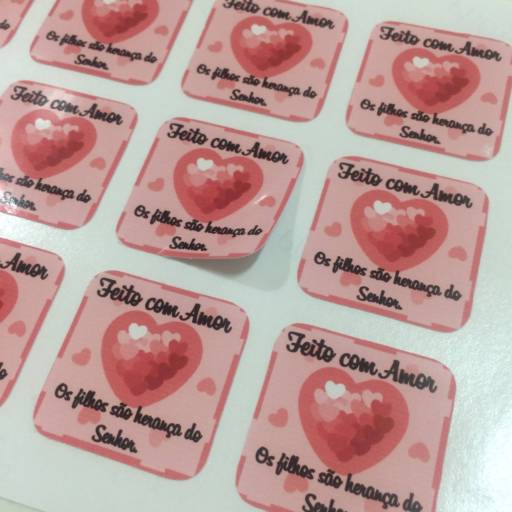 Adesivo para Embalagem - Combo 500 unidades (4 cm) em Botucatu, SP por Baby Grudy Encadernação e Cartonagem | Papelaria Artesanal
